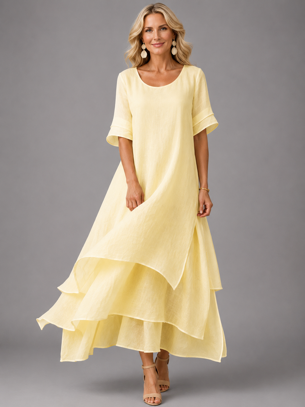 Liora - Vestido Longo Fluido Gracioso