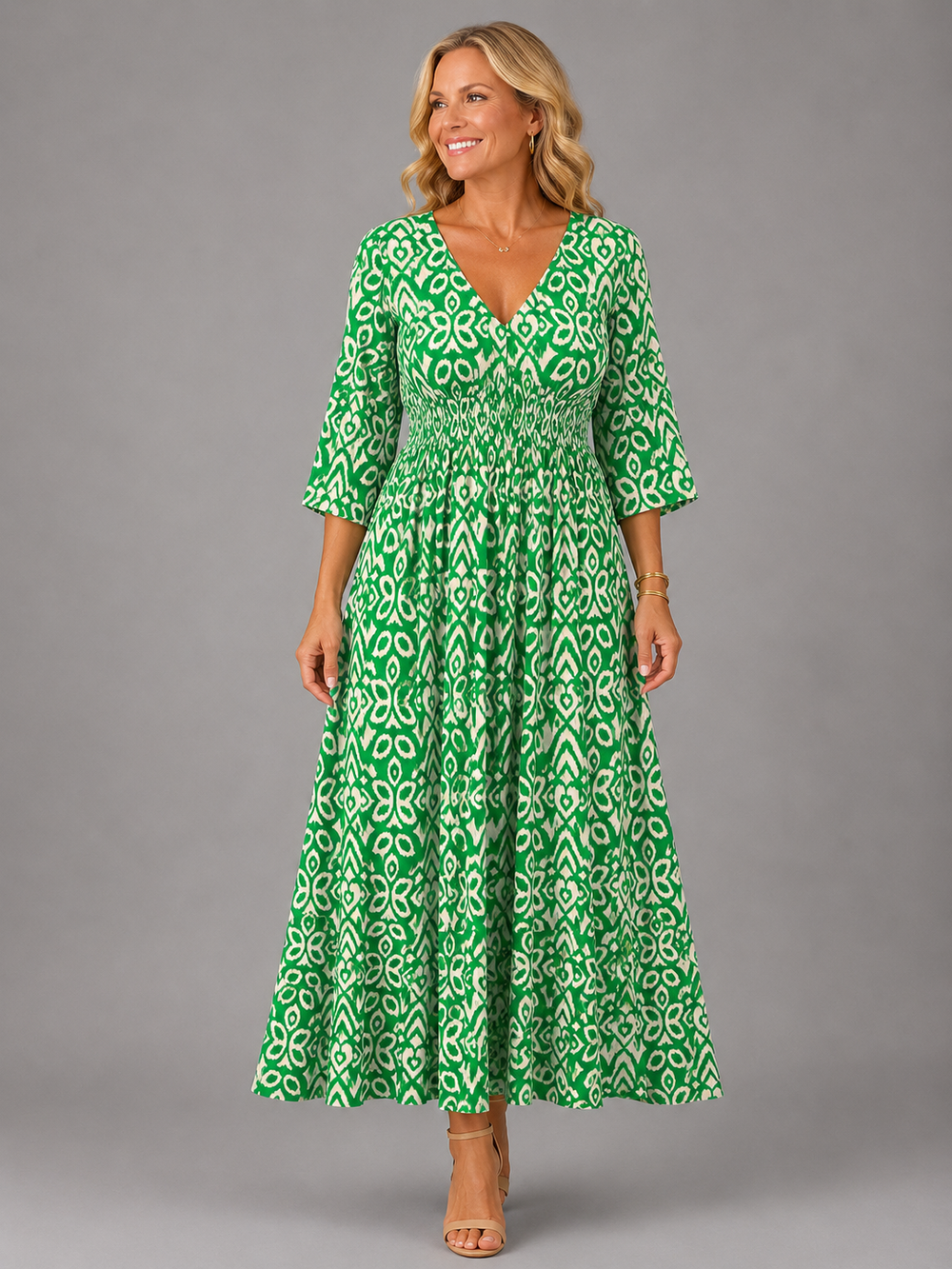Althea - Vestido Midi Boho Fluido