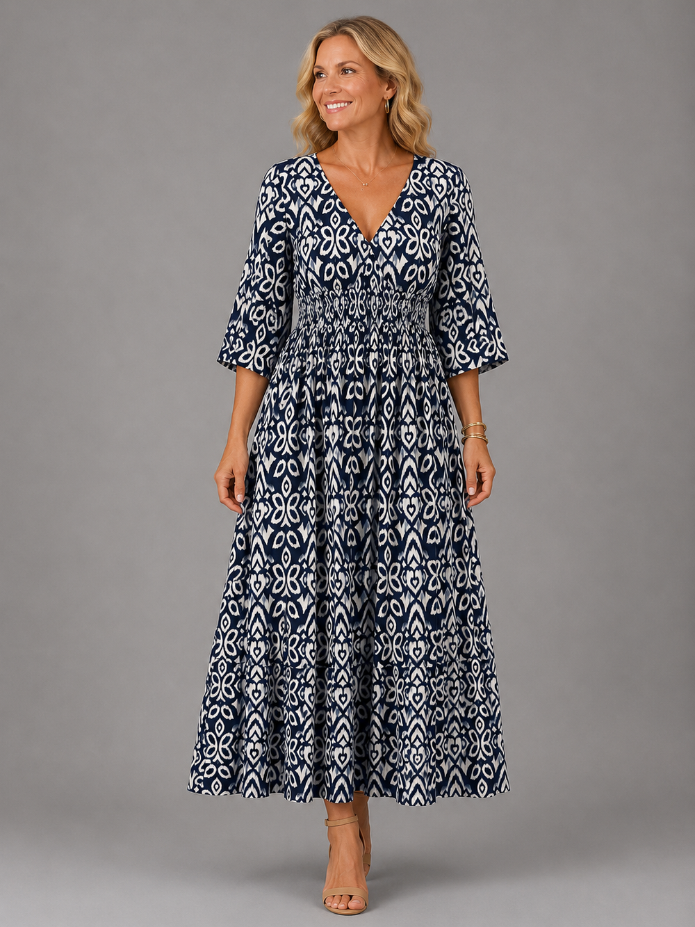 Althea - Vestido Midi Boho Fluido