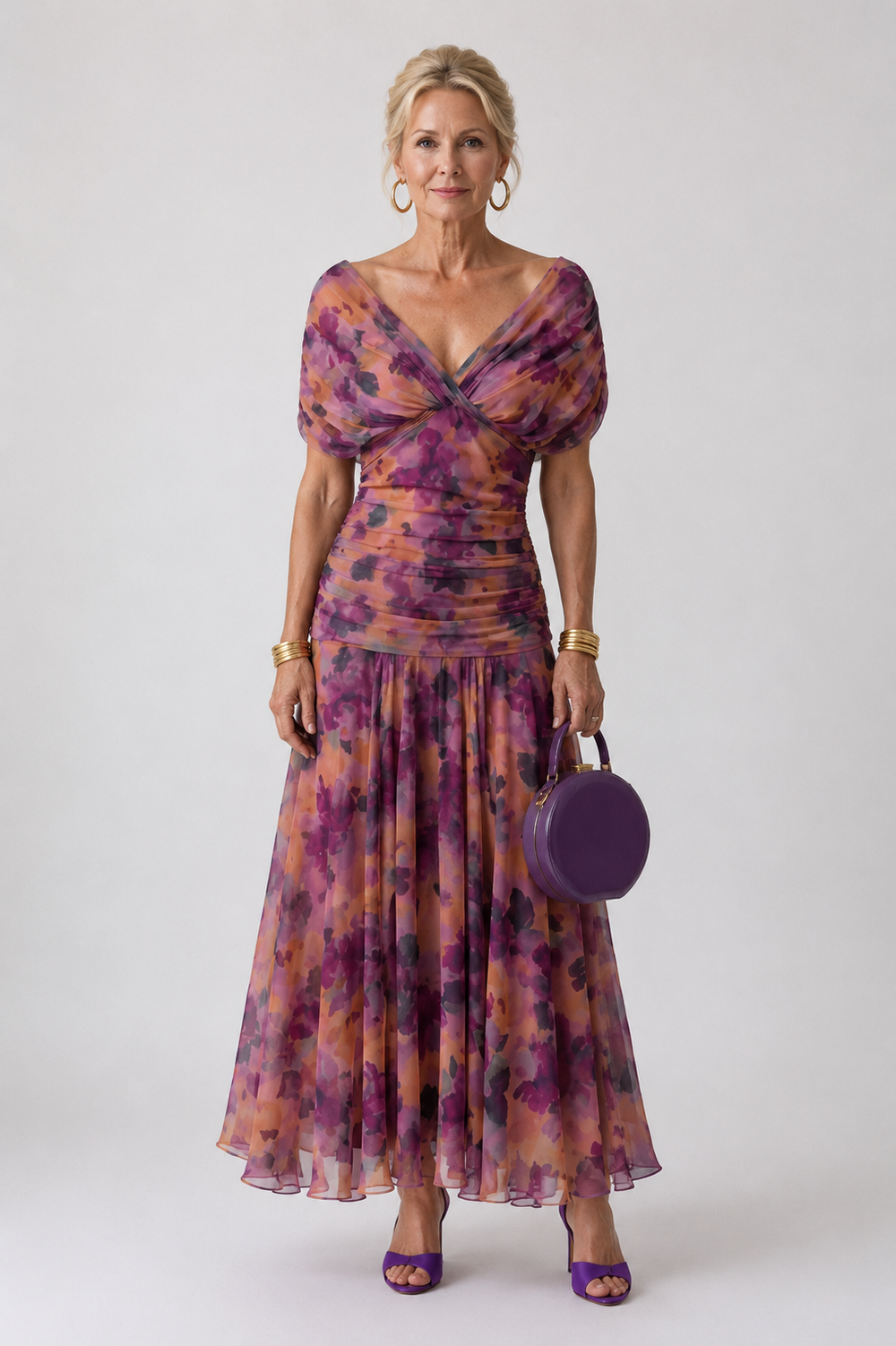 Alessandra - Vestido Midi Fluido