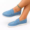 Ava - Mocassim Casual de Sola Grossa com Costura Aparente