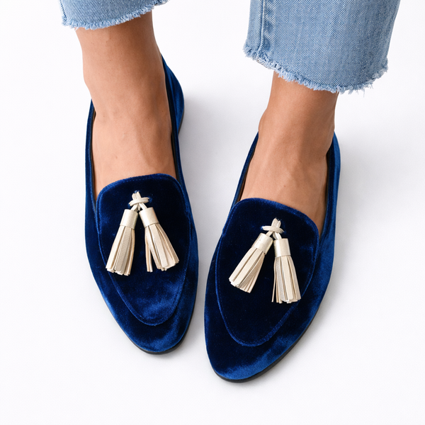 Celestia - Mocassim Aveludado com Tassel Duplo