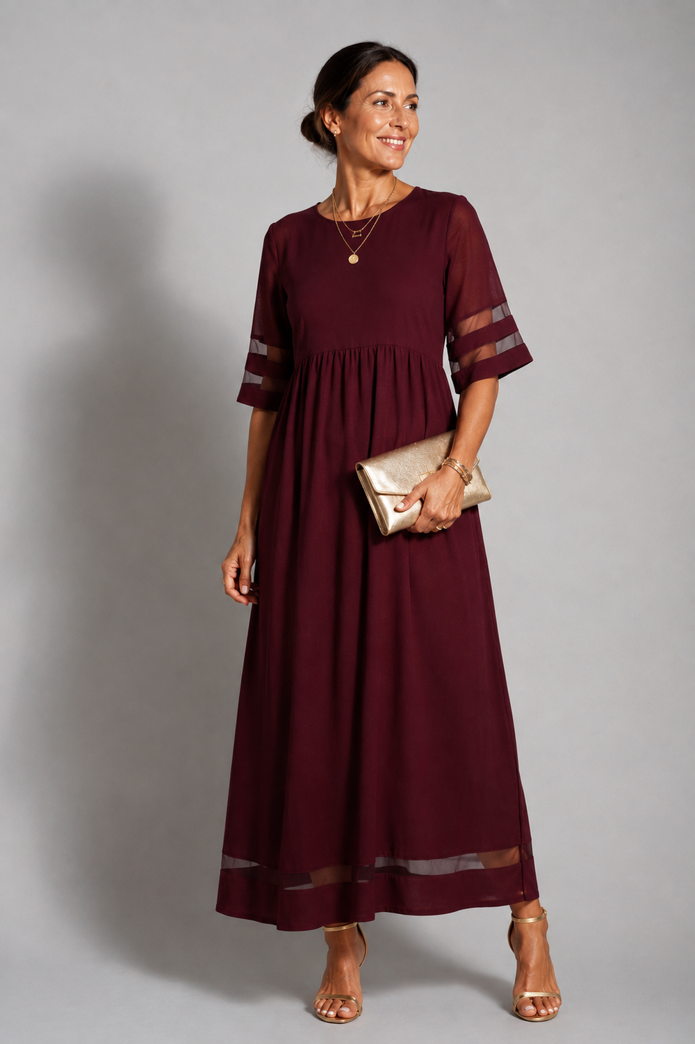 Aubrey - Vestido Midi que Disfarça a Barriga