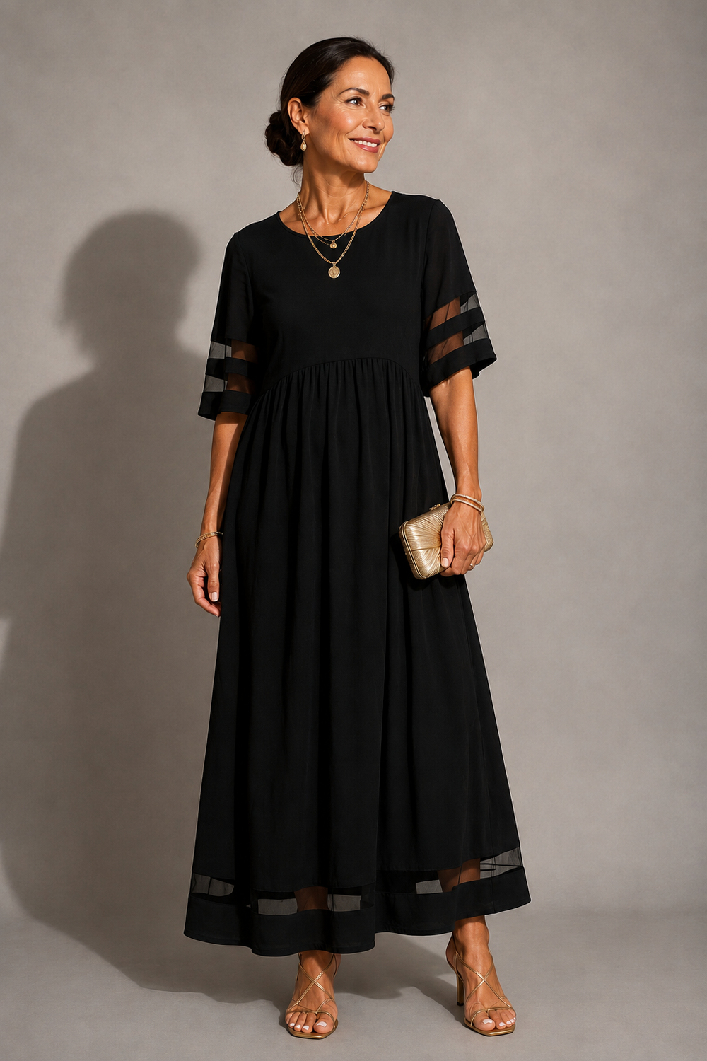 Aubrey - Vestido Midi que Disfarça a Barriga