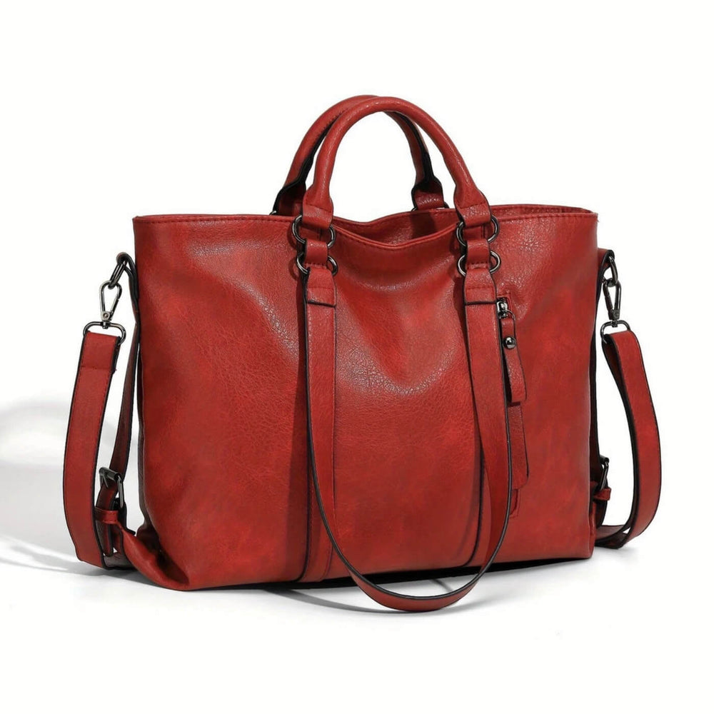 Larissa - Bolsa Tote com Alças Curtas e Argolas