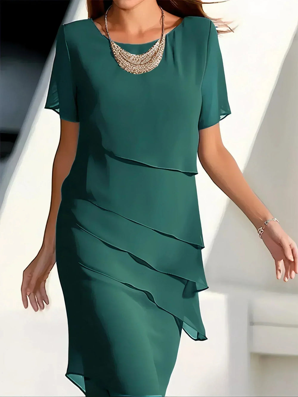 Genoveffa - Vestido de Festa Elegante para o Verão