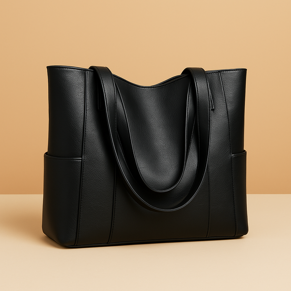 Tertulina - Bolsa Feminina de Couro Espaçosa