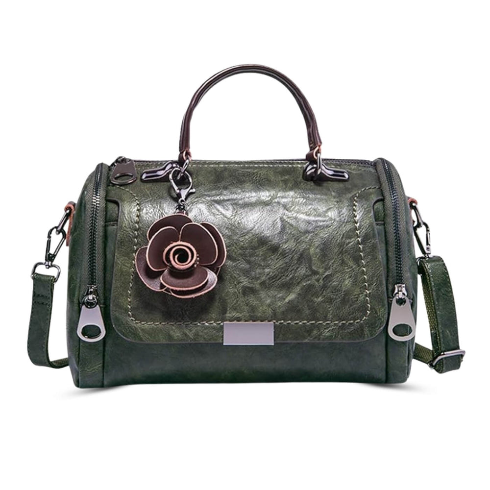 Mirela - Bolsa de Mão com Flor Decorativa
