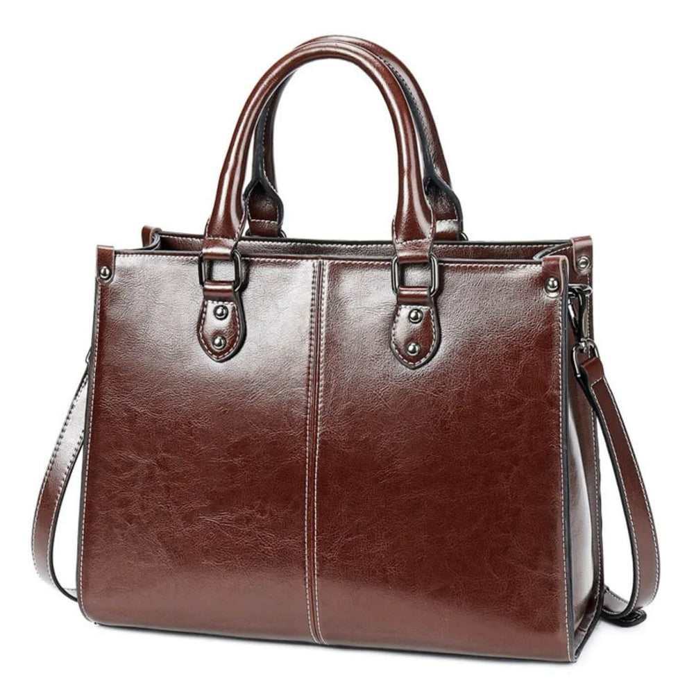 Paloma - Bolsa de Mão Estruturada com Pesponto Central