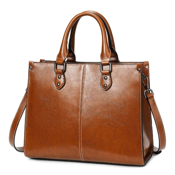 Paloma - Bolsa de Mão Estruturada com Pesponto Central