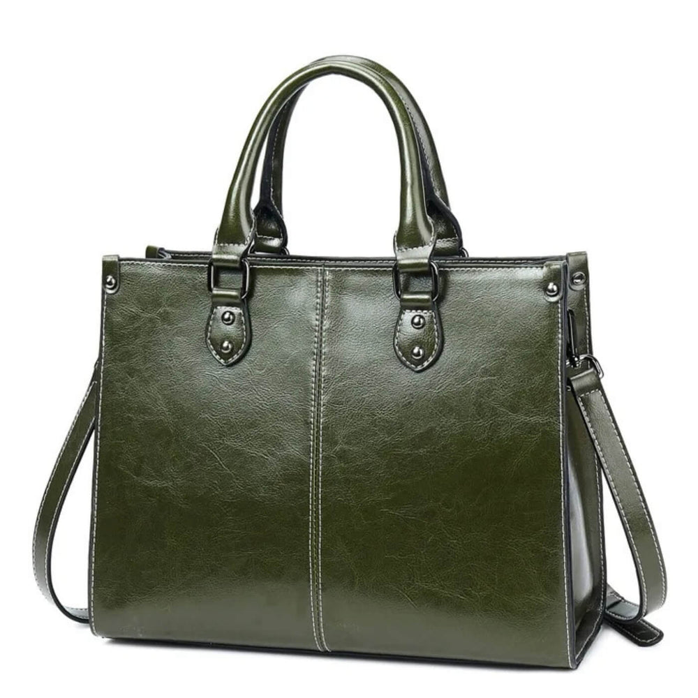 Paloma - Bolsa de Mão Estruturada com Pesponto Central