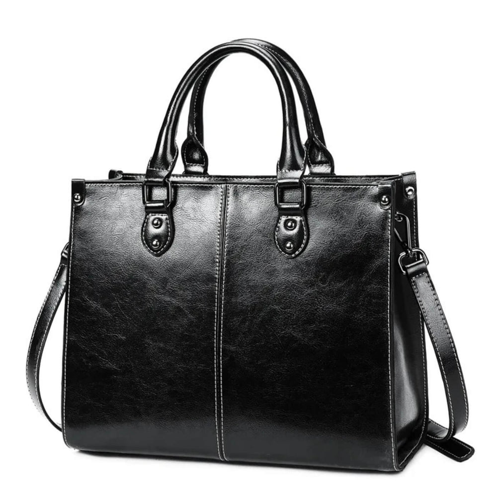 Paloma - Bolsa de Mão Estruturada com Pesponto Central