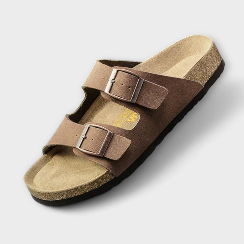 Jazmiel - Chinelo de Duas Tiras com Fivelas e Palmilha Anatômica
