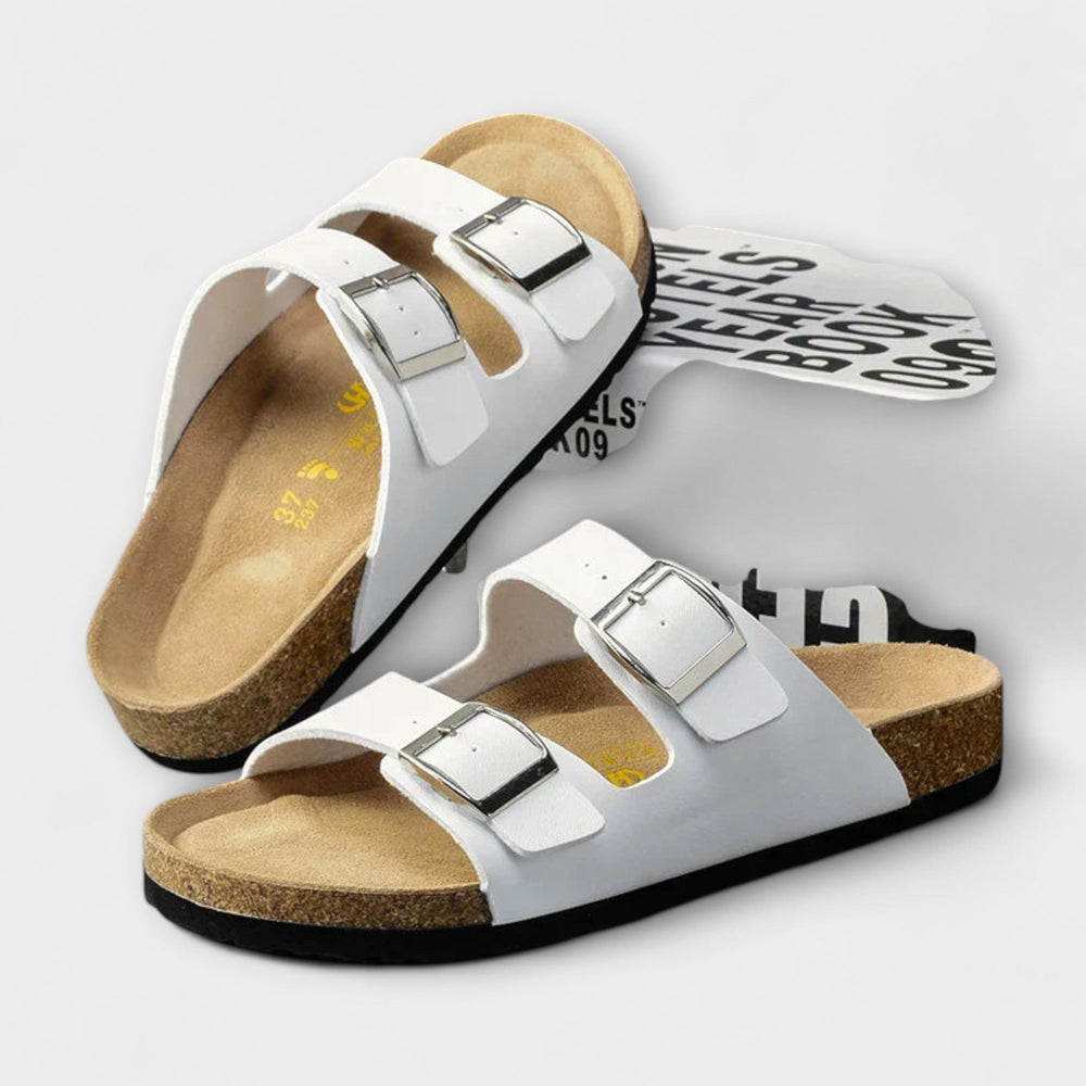Jazmiel - Chinelo de Duas Tiras com Fivelas e Palmilha Anatômica