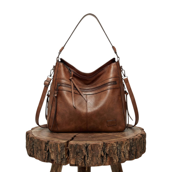 Lavínia - Bolsa de Ombro Hobo com Puxadores Longos