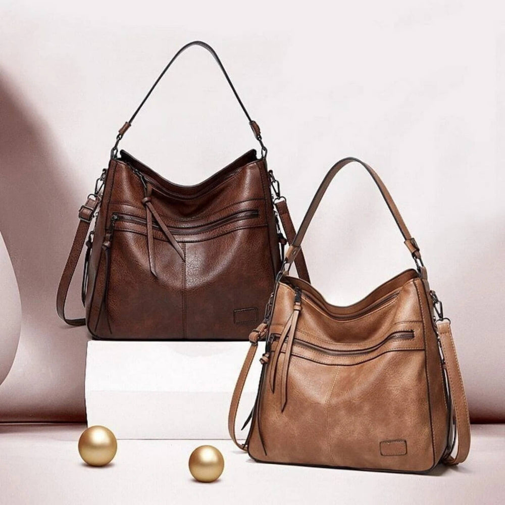 Lavínia - Bolsa de Ombro Hobo com Puxadores Longos