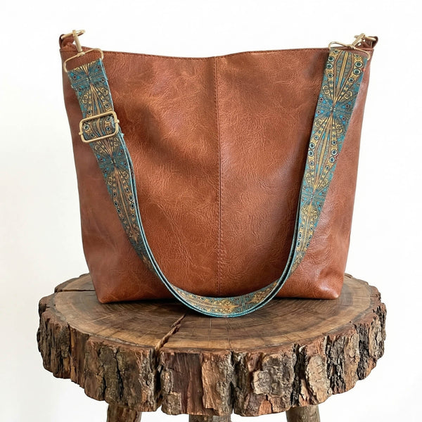 Jordana - Bolsa de Ombro com Alça Larga Estampada