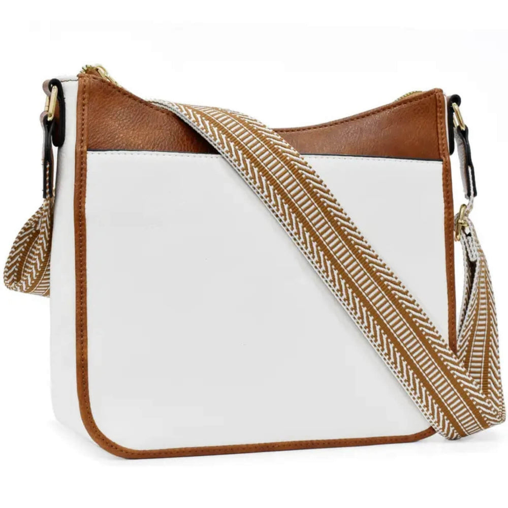 Regina - Bolsa de Ombro com Alça Bordada Larga
