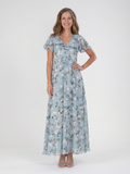 Ismeria - Vestido Longo Floral de Chiffon