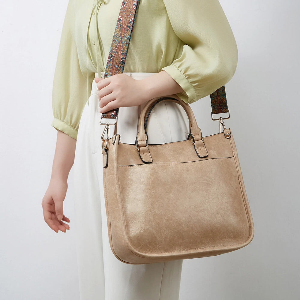 Suzana - Bolsa Tote com Alça Transversal Estampada