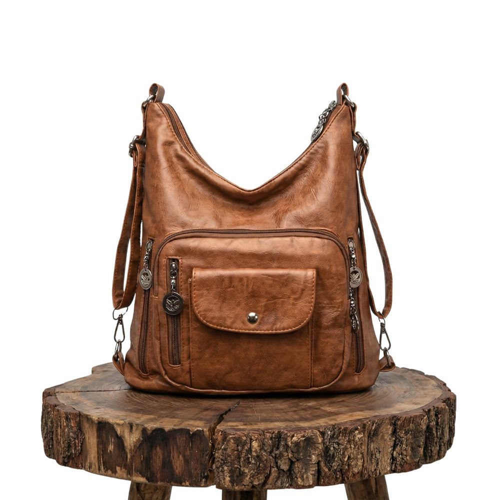 Olívia - Bolsa de Ombro com Bolso de Lapela Frontal