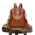 Lúcia - Mochila com Bolso Frontal de Zíper