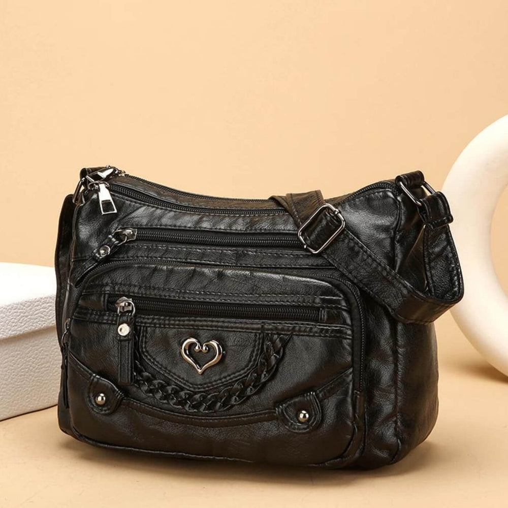 Manuela - Bolsa Transversal com Trança e Coração