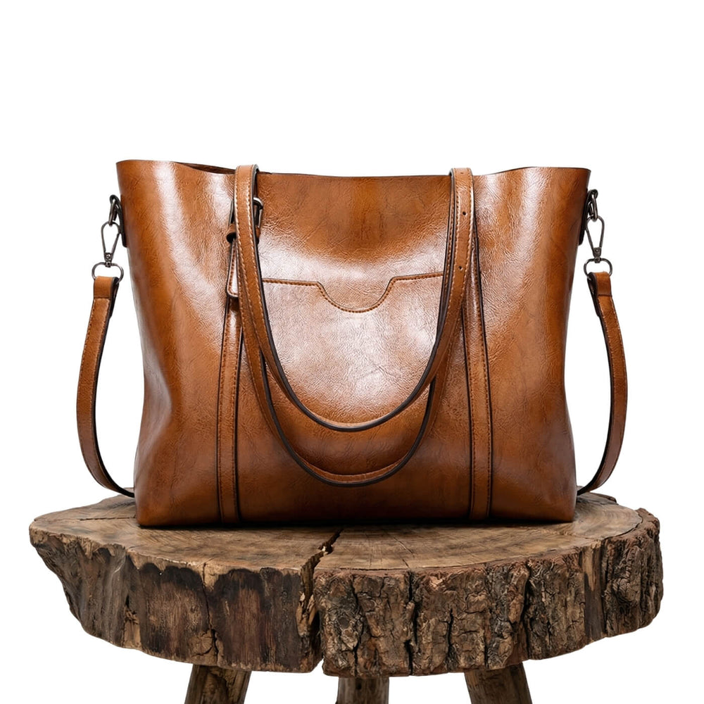 Jaqueline - Bolsa Tote com Bolso Frontal e Alça Longa