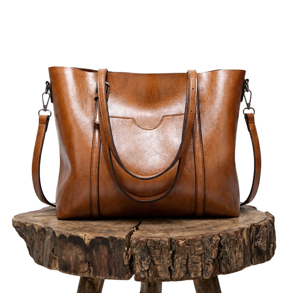 Jaqueline - Bolsa Tote com Bolso Frontal e Alça Longa