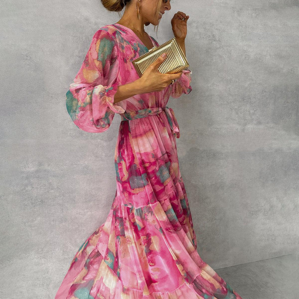 Fernanda - Vestido Envelope com Estampa Floral