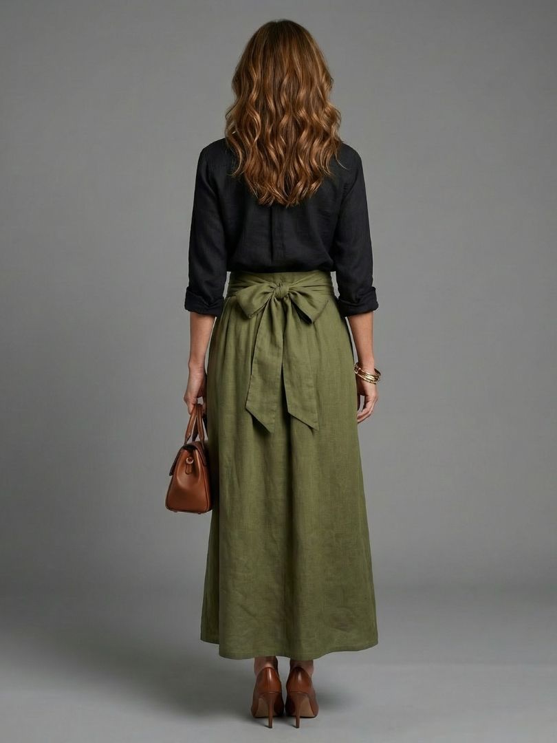 Vera - Conjunto Blusa e Saia Midi