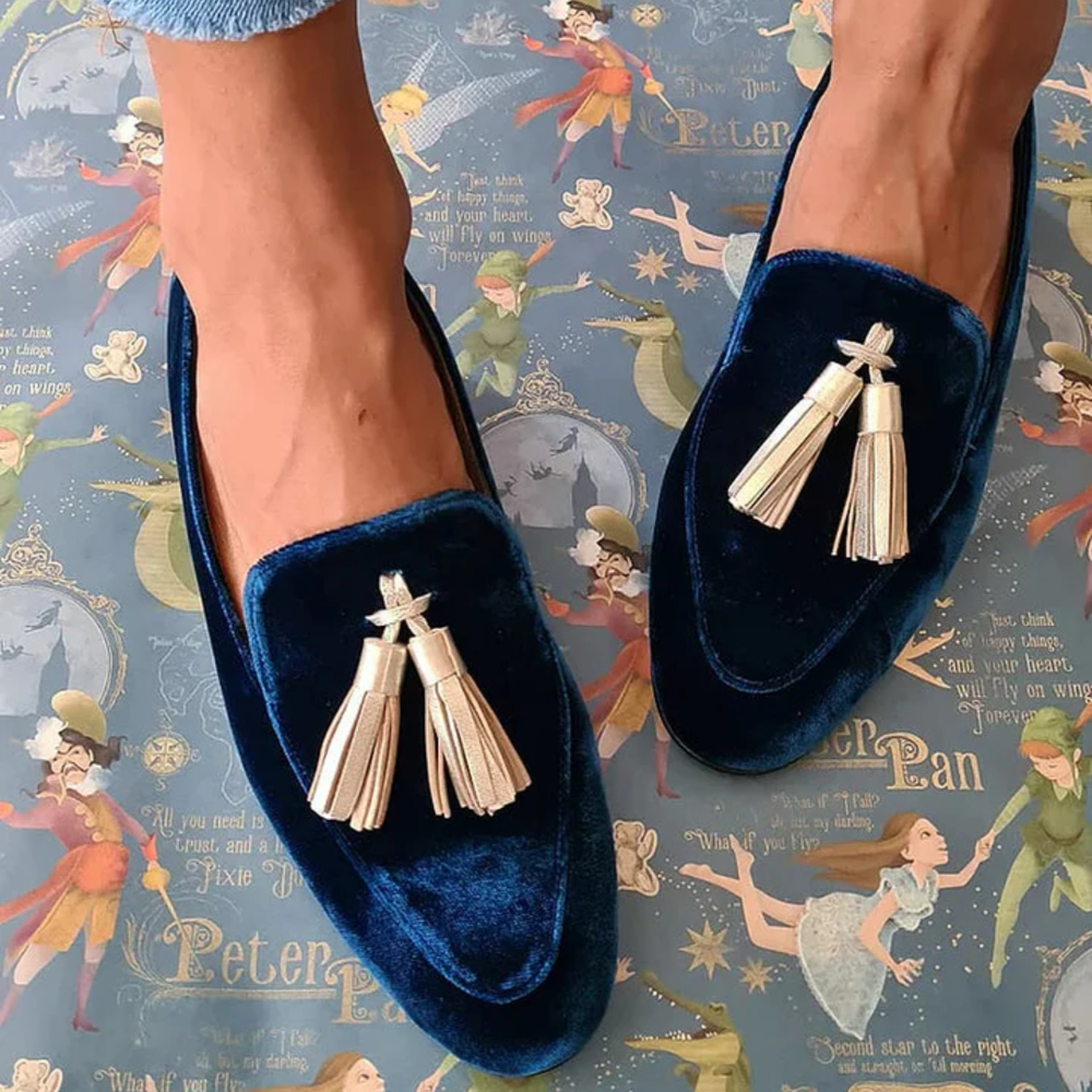 Celestia - Mocassim Aveludado com Tassel Duplo