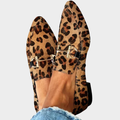 Gia - Mocassim de Oncinha com Bico Afilado e Bridão