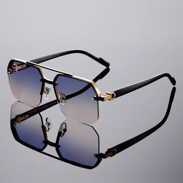 Marta N - Óculos de Sol Feminino Oversized Degradê