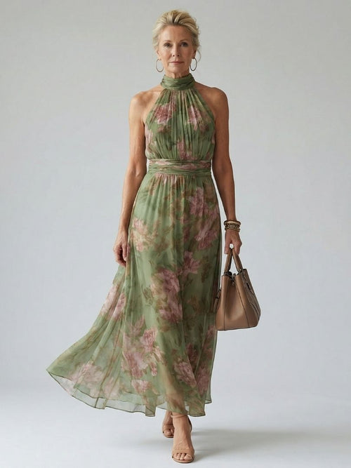 Mirelle - Vestido Midi Frente Única Franzido