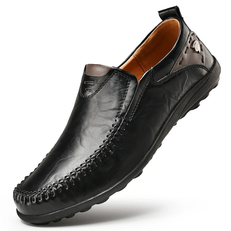 Vergílio - Mocassim Masculino Casual de Couro