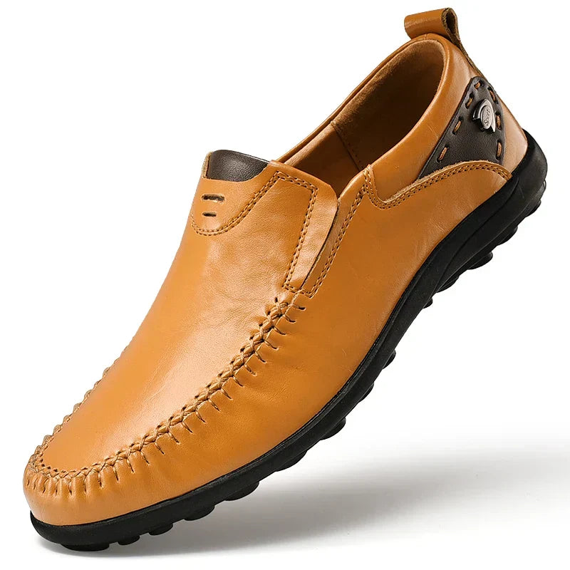 Vergílio - Mocassim Masculino Casual de Couro