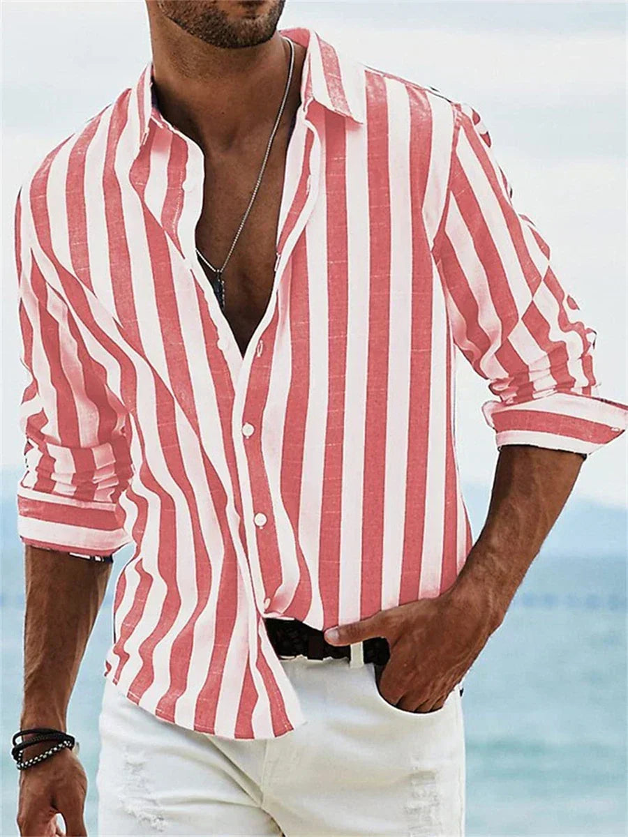 Juvêncio - Camisa Masculina Listrada