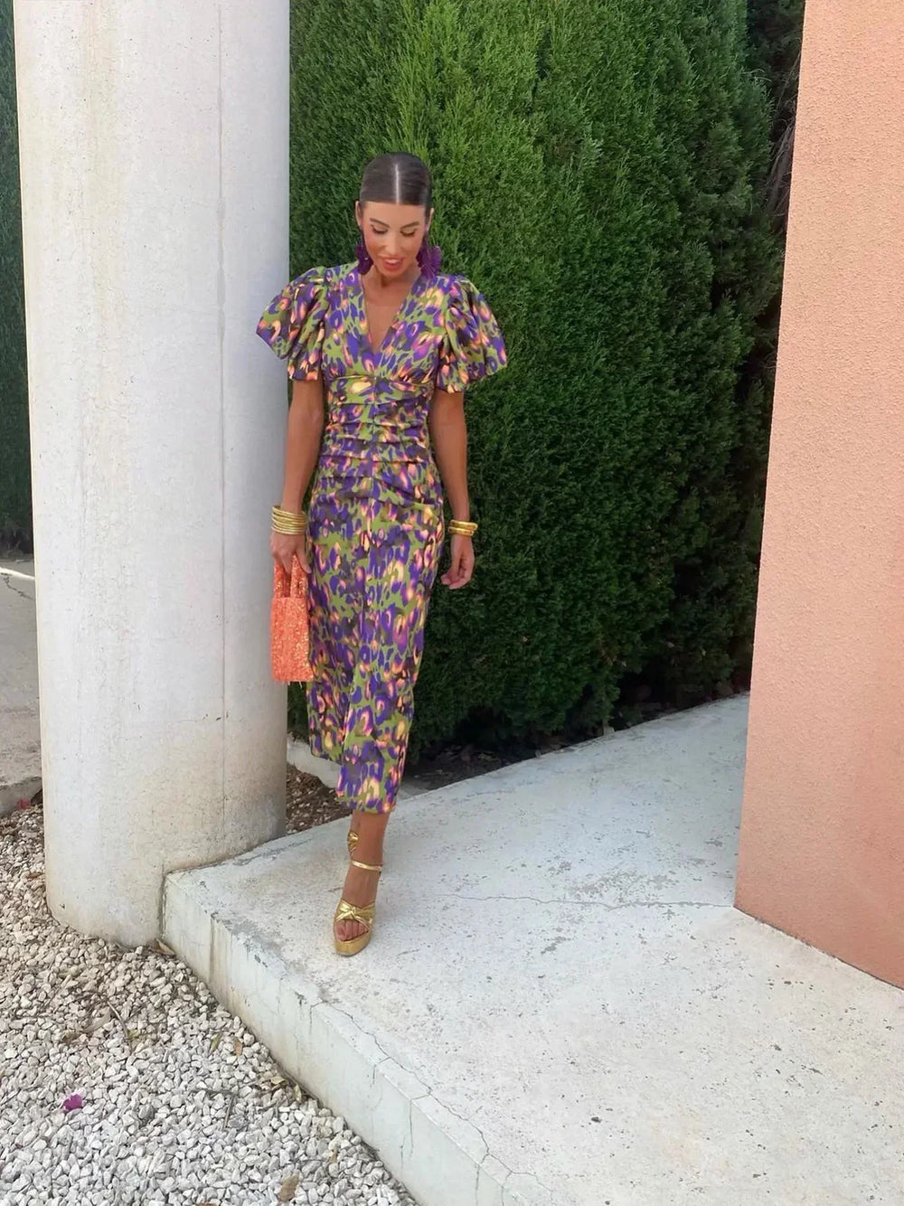 Francisca - Vestido com Mangas Bufantes