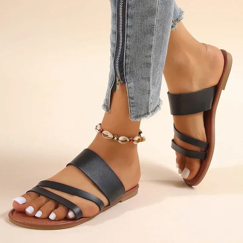 Hosana - Sandália Feminina Slip On Confortável