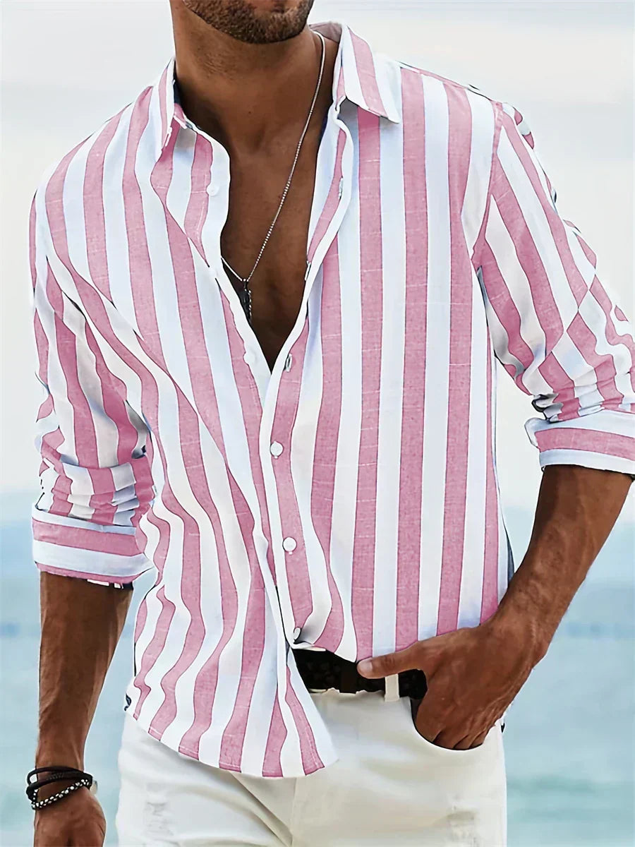 Juvêncio - Camisa Masculina Listrada