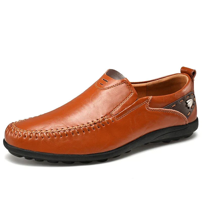 Vergílio - Mocassim Masculino Casual de Couro