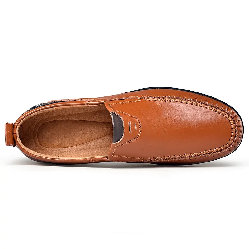 Vergílio - Mocassim Masculino Casual de Couro