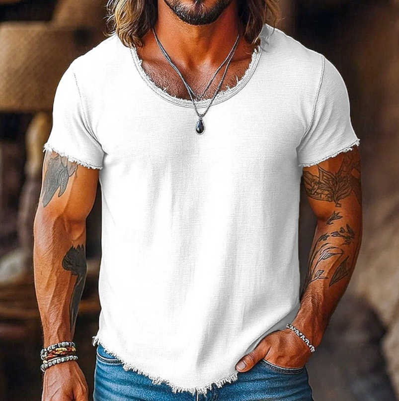 Raulino - Camiseta Masculina Gola Redonda