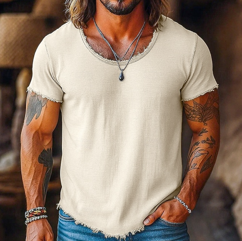 Raulino - Camiseta Masculina Gola Redonda
