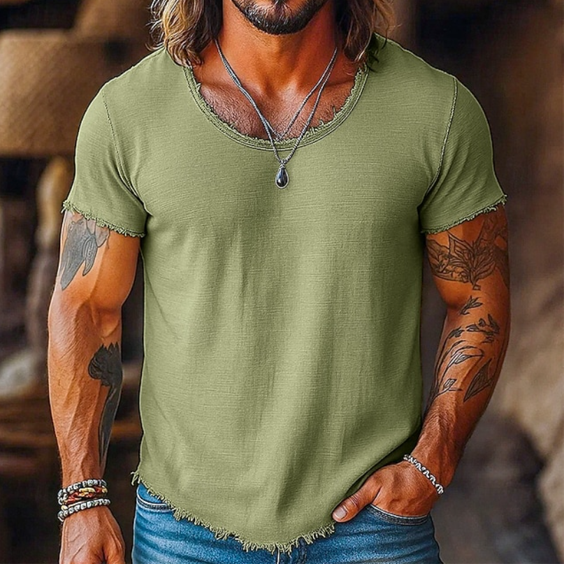 Raulino - Camiseta Masculina Gola Redonda