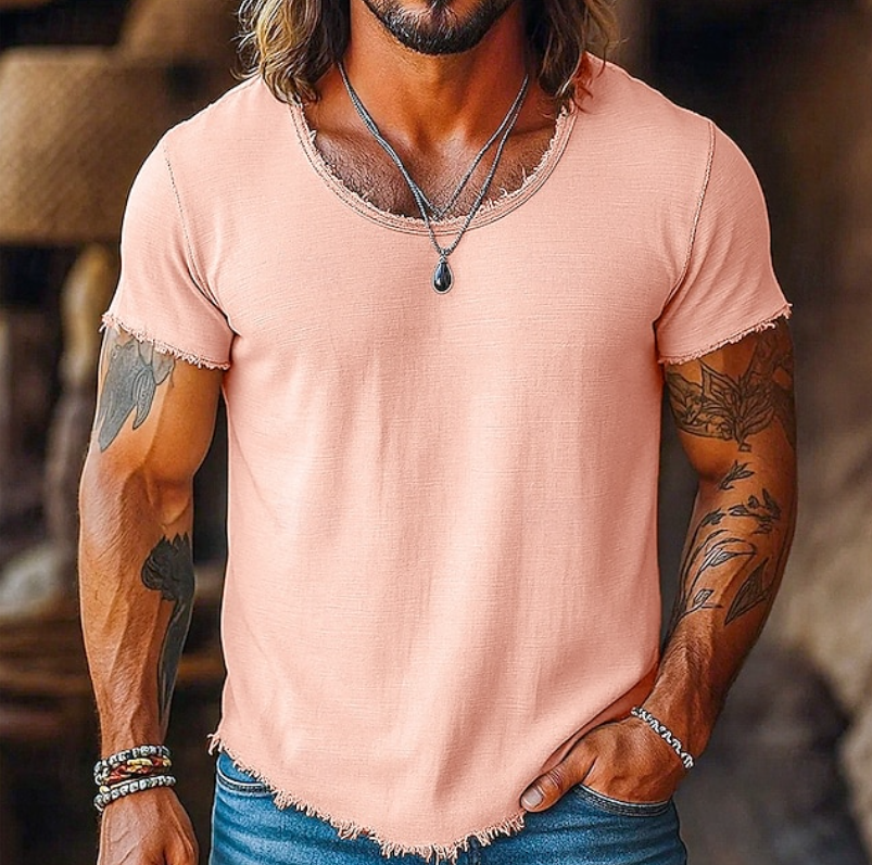 Raulino - Camiseta Masculina Gola Redonda