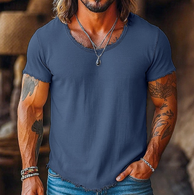 Raulino - Camiseta Masculina Gola Redonda