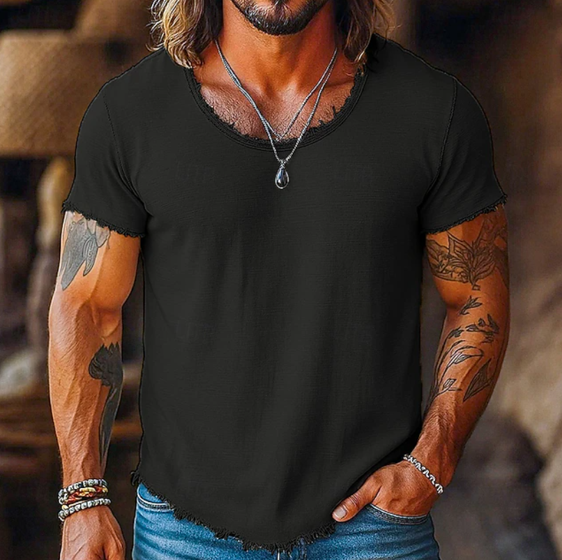 Raulino - Camiseta Masculina Gola Redonda