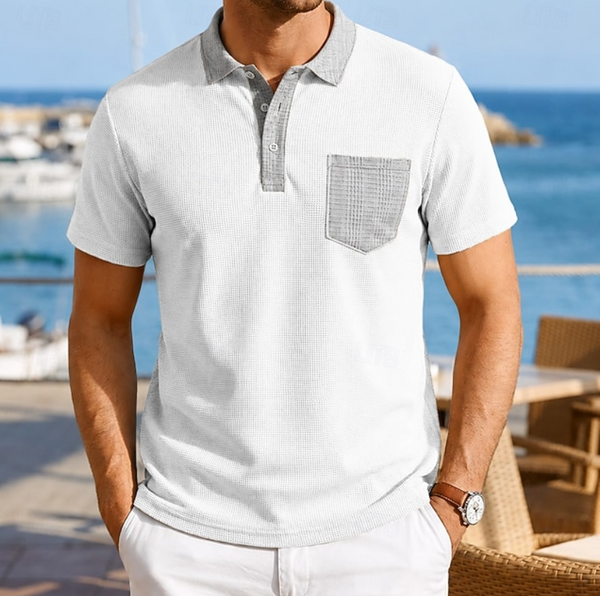 Deusdedit - Camisa Polo Masculina com Contraste